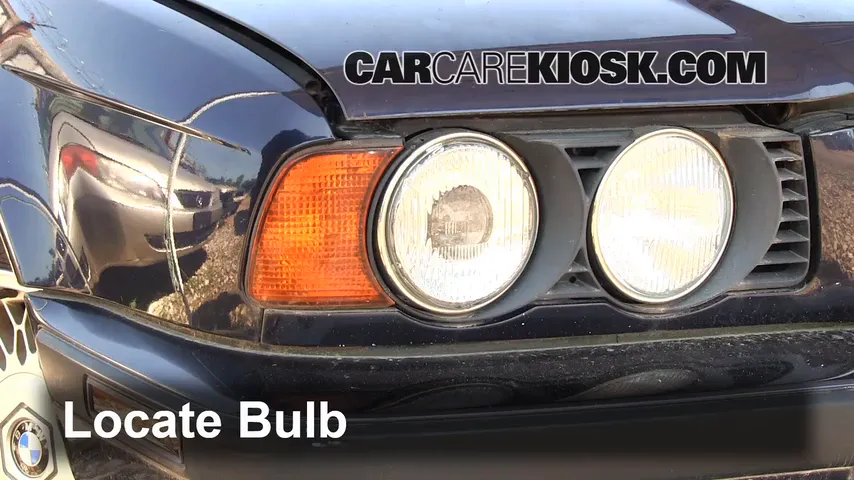 1995 BMW 540i 4.0L V8 Lights Headlight (replace bulb)